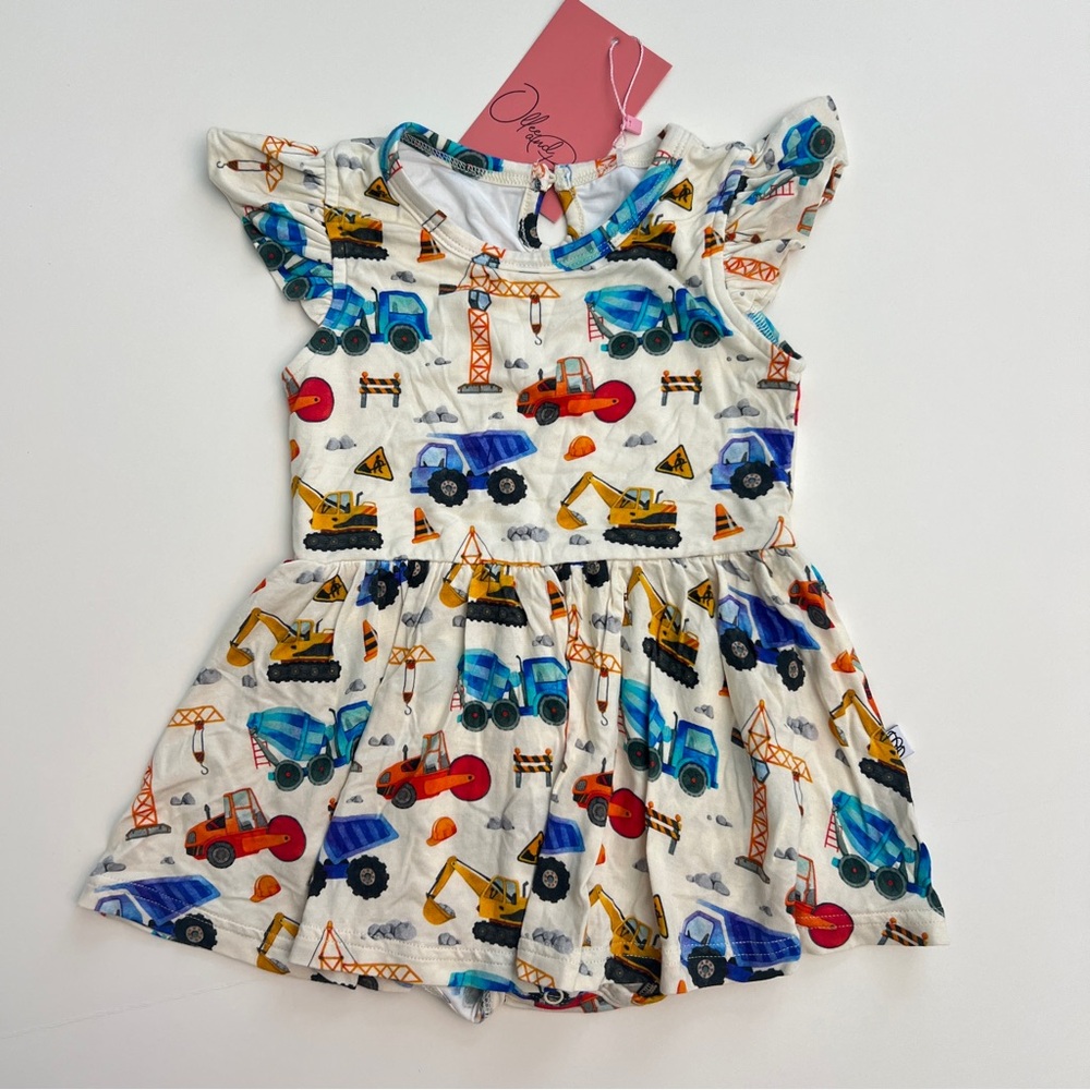 New! Ollee and Belle Bamboo Construction Dress, Size 2T